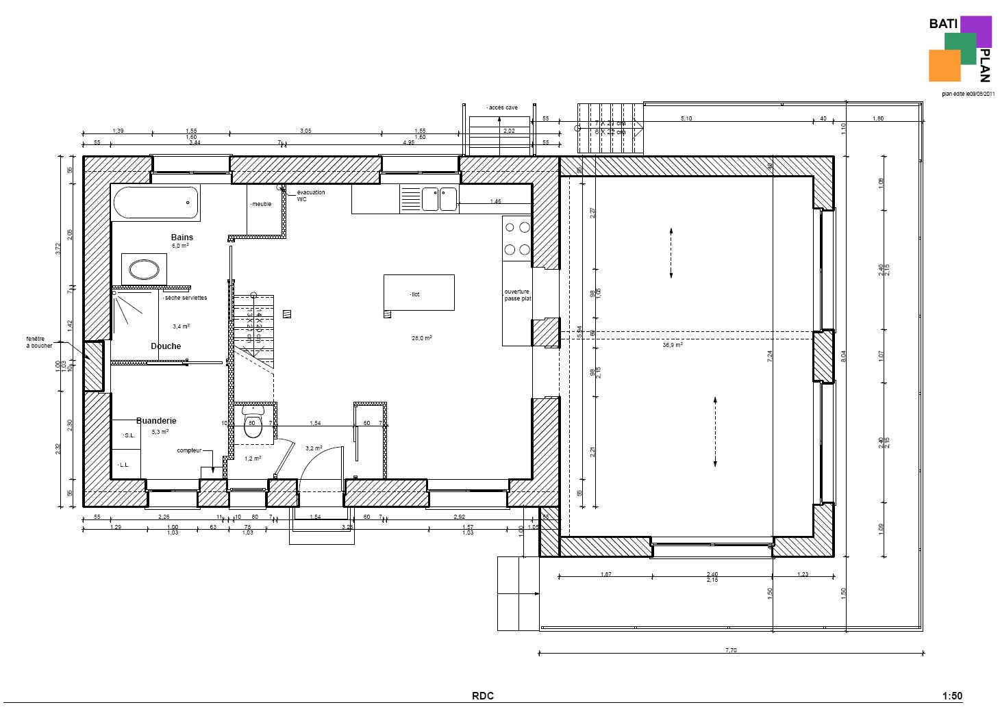 plan rez de chaussée